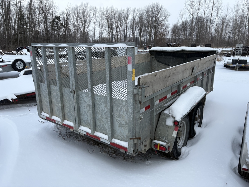 Cargo, Utility Trailers  AS-IS 2021 J&J 6 Ton Galvanized Dump Trailer Photo